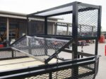 6.4x14 Powder Coated Dovetail Utility Trailer with Elevated Basket (2) 3500lb Axles - Image 19