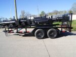 7x14 Powder Coated Straight Deck Utility Trailer (2) 3500lb Axles - Image 3