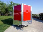 8.5x18 Custom Two-Tone Enclosed Trailer with Rubber Floor Storage - Image 2