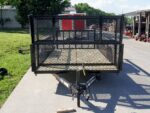 6.4x14 Dovetail Utility Trailer Stacked Baskets (2) 3500lb Axles - Image 2