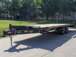 8.5x20 Deckover I-Beam Trailer (2) 5,200lb Axles Stand-Up Ramps 10k GVWR - Image 3