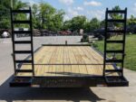 8.5x20 Deckover I-Beam Trailer (2) 5,200lb Axles Stand-Up Ramps 10k GVWR - Image 6