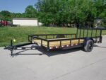 7x14 Dovetail Utility Trailer 3,500lb Axle