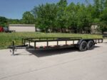 7x20 Straight Deck Utility Trailer with No Gate (2) 3,500 Axles