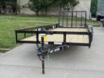 7x20 Straight Deck Utility Trailer (2) 3500lb Axles with Tall Gate - Image 2