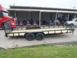 7x20 Straight Deck Utility Trailer (2) 3500lb Axles with Tall Gate - Image 6