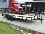 7x20 Straight Deck Utility Trailer (2) 3500lb Axles with Tall Gate - Image 7