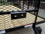 6.4x18 Powder Coated Dovetail Utility Trailer with 2ft Mesh Sides (2) 3500lb Axles - Image 10