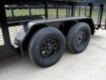 6.4x18 Powder Coated Dovetail Utility Trailer with 2ft Mesh Sides (2) 3500lb Axles - Image 15