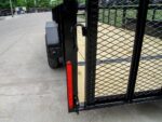 6.4x18 Powder Coated Dovetail Utility Trailer with 2ft Mesh Sides (2) 3500lb Axles - Image 14