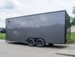 8.5x20 Charcoal Enclosed Trailer with Blackout Package (2) 5200lb Axles Storage - Image 4