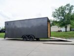8.5x20 Charcoal Enclosed Trailer with Blackout Package (2) 5200lb Axles Storage - Image 8
