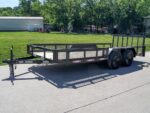 6.4x16 Dovetail Utility Trailer with Side Baskets (2) 3500lb Axles - Image 3