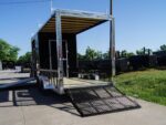 7x20 Black Enclosed Hybrid Trailer with 48'' Side Ramp - Image 25