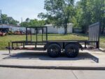 7x14 Straight Deck Utility Trailer with Side Gate (2) 3500lb Axles - Image 4