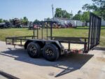 7x14 Straight Deck Utility Trailer with Side Gate (2) 3500lb Axles - Image 5
