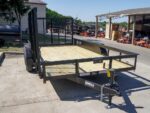 7x14 Straight Deck Utility Trailer with Side Gate (2) 3500lb Axles - Image 9