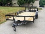 6.4x20 Dovetail Utility Trailer (2) 3500lb Axles 7K GVWR - Image 2