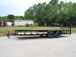 6.4x20 Dovetail Utility Trailer (2) 3500lb Axles 7K GVWR - Image 3