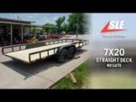 7x20 Straight Deck Utility Trailer with No Gate (2) 3,500 Axles - Image 17