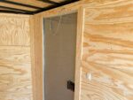 7x12 White V-Nose Enclosed Trailer (2) 3,500lb Axles Storage - Image 14