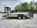 Utility Trailer 6.4' X 18' Tandem Dovetail With Cage - Image 9