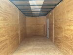 7x16 Black V-Nose Enclosed Storage Trailer (2) 3,500lb Axles - Image 15