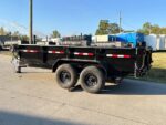 7x14 Gorilla Telescopic IBeam Dump Trailer with 2ft Sides (2) 7K Axles - Image 4
