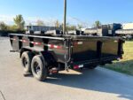 7x14 Gorilla Telescopic IBeam Dump Trailer with 2ft Sides (2) 7K Axles - Image 5