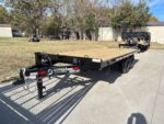 8.5x18 Deckover Trailer (2) 7,000lb Axles with Slide Out Ramps - Image 2