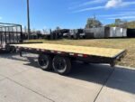 8.5x18 Deckover Trailer (2) 7,000lb Axles with Slide Out Ramps - Image 5
