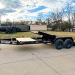 7x20 Heavy Duty Hydraulic Tilt Car Hauler Trailer (2) 7K Axles 14K GVWR