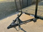 6.4x16 Straight Deck Utility Trailer 6ft Mesh Sides Roof (2) 3,500lb Axles - Image 11