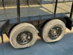 6.4x16 Straight Deck Utility Trailer 6ft Mesh Sides Roof (2) 3,500lb Axles - Image 18