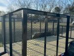 7x14 Powder Coated Dovetail Utility Trailer 4ft Mesh Sides (2) 3,500lb Axles - Image 13