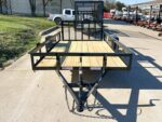 6.4x12 Powder Coated Dovetail Utility Trailer With Gate 3500lb Axle - Image 3