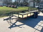 6.4x12 Powder Coated Dovetail Utility Trailer With Gate 3500lb Axle - Image 2