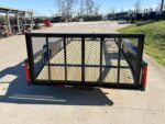6.4x12 Powder Coated Dovetail Utility Trailer With Gate 3500lb Axle - Image 4