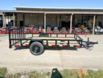 6.4x12 Powder Coated Dovetail Utility Trailer With Gate 3500lb Axle - Image 6