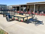 6.4x12 Powder Coated Dovetail Utility Trailer With Gate 3500lb Axle - Image 7