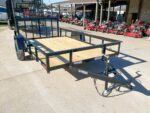 6.4x12 Powder Coated Dovetail Utility Trailer With Gate 3500lb Axle - Image 8