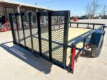 6.4x12 Powder Coated Dovetail Utility Trailer With Gate 3500lb Axle - Image 11