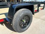 6.4x12 Powder Coated Dovetail Utility Trailer With Gate 3500lb Axle - Image 14