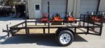 Utility Trailer 6.4x12 with Trimmer Racks Dove Tail Gate - Image 11