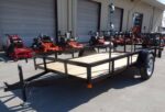 Utility Trailer 6.4x12 with Trimmer Racks Dove Tail Gate - Image 3