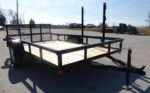 Utility Trailer 6.4x12 with Trimmer Racks Dove Tail Gate - Image 8