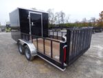 Enclosed Utility Hybrid Trailer 7'x18' with Side Ramp- Lawn Mower Equipment Hauler Storage - Image 16