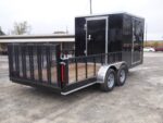 Enclosed Utility Hybrid Trailer 7'x18' with Side Ramp- Lawn Mower Equipment Hauler Storage - Image 5