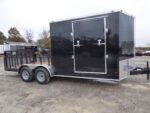 Enclosed Utility Hybrid Trailer 7'x18' with Side Ramp- Lawn Mower Equipment Hauler Storage - Image 6