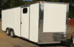 Enclosed Trailer 8.5' X 18' White - Car ATV Bike Hauler - 3500 lb Axles Storage - Image 2
